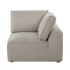 Eckelement aus Stoff, beige